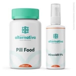 Pill Food 120 cápsulas + Minoxidil 120mL