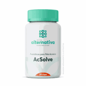 AcSolve – Probióticos para Pele Acneica – 30 caps