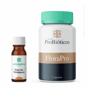 Kit FloraPro – Antifúngico / FloraPro – Probiótico Intravaginal 7caps + Óleo de Melaleuca 10ml