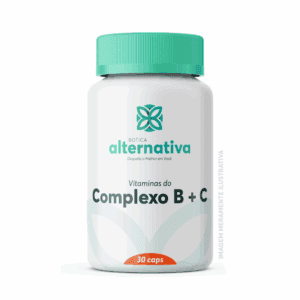 Vitaminas do Complexo B + C 30 caps